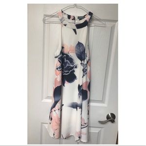 High neckline dress